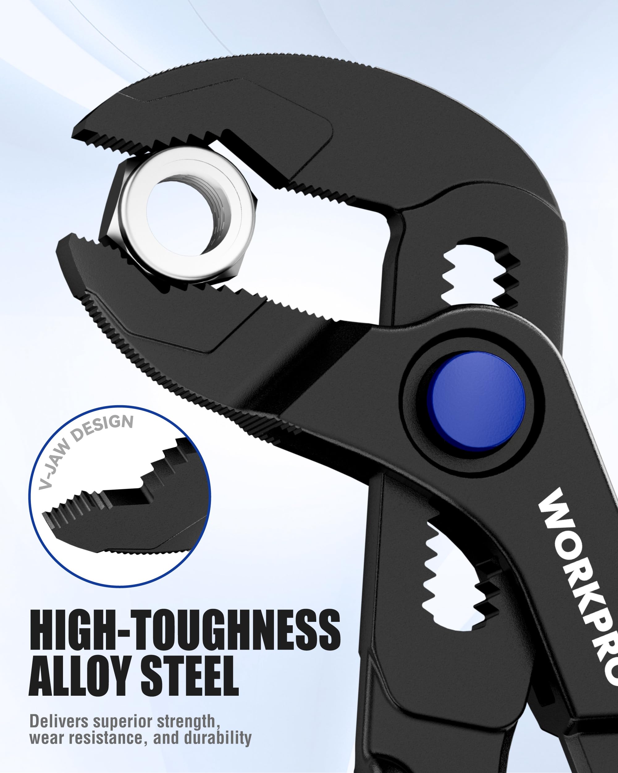 WORKPRO Mini Water Pump Pliers - Tight Spaces -3 WORKPRO Mini Water Pump Pliers - Tight Spaces -3