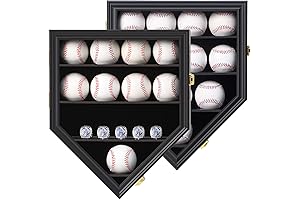Baseball Display Case - 12 Baseball Holders for Balls Display - Baseball...
