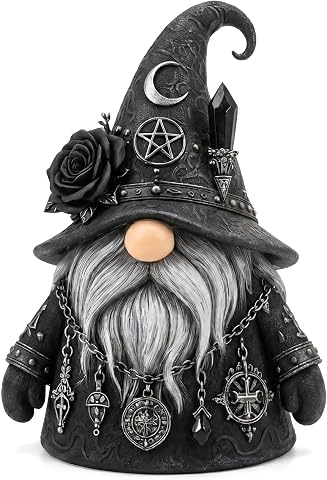 Gothic Witch Gnome Figurine
