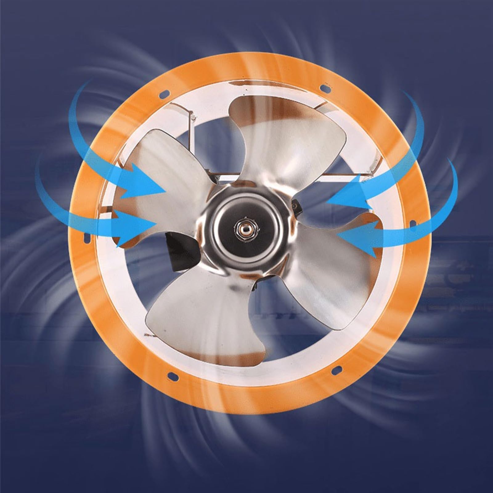 Ventilador Extractor de humo potente for el hogar, cocina, cilindro de alta velocidad, Extractor de humo, ventilación Industrial de alta potencia Cuarto de baño(10 inch)