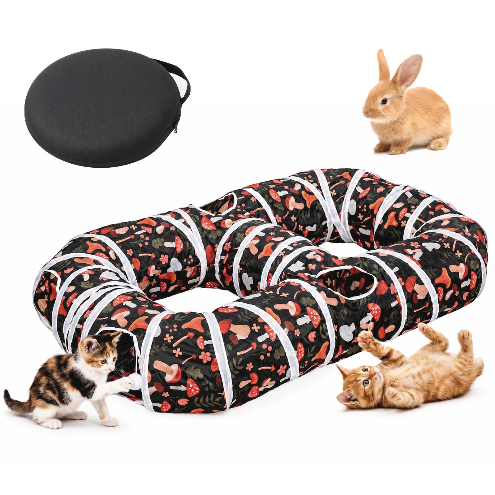 BLUE BAZAAR 8-Shape Cat Tunnel 127x79cm Cat Tunnel for Indoor Entertainment