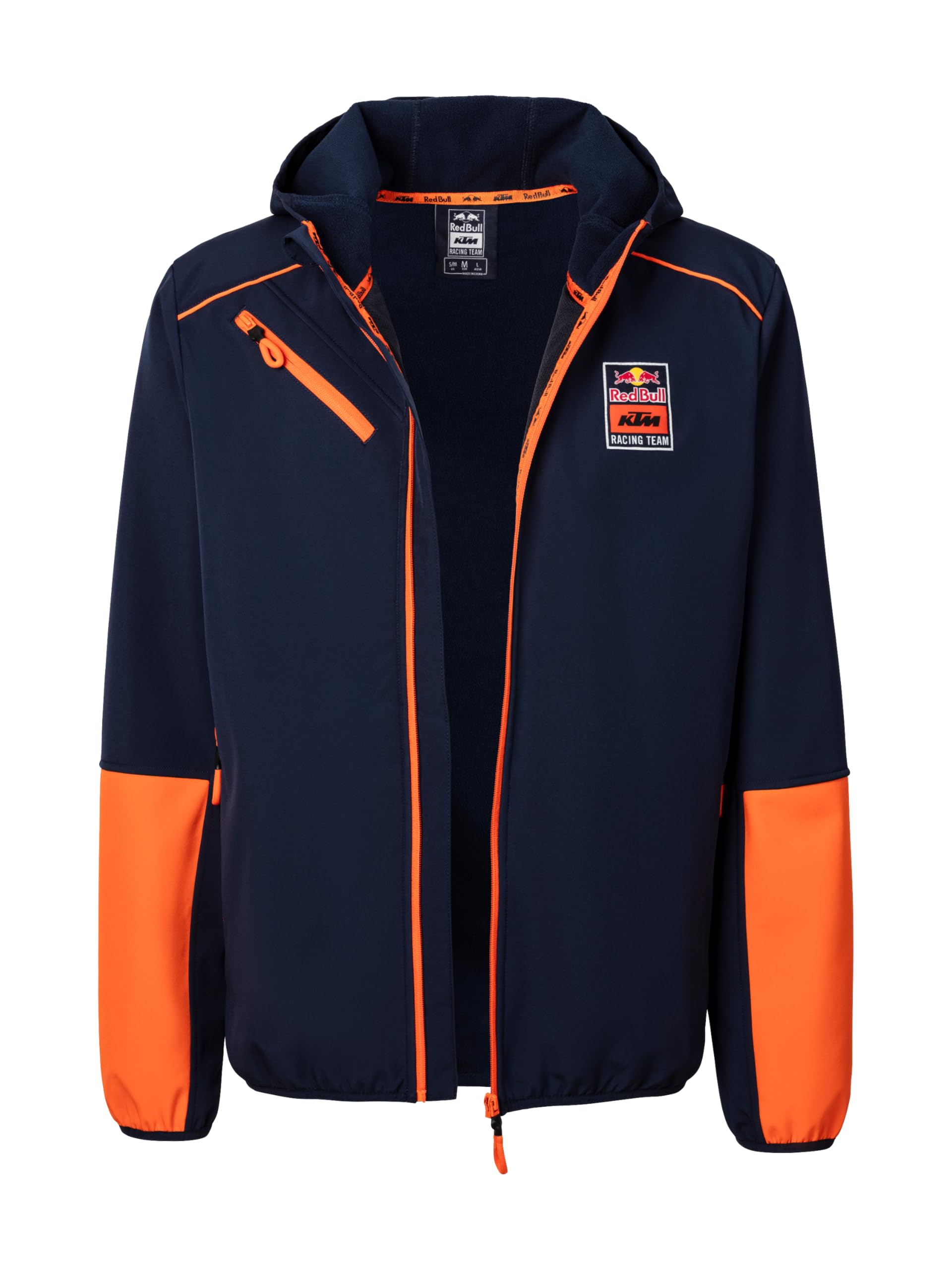 Red Bull ENERGY WEAR RB KTM Racing Grid Softshelljacke Blau/Orange | Offizieller MotoGP Fanartikel - 100% Polyester - Motorsport - Merchandise