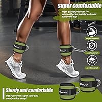 Vista 7 de Ankle Strap for Cable Machine, Gym Ankle Cuff for Kickbacks, Leg Extensions, Glute Workouts, Booty Hip Abductors Exercise for Women and Men