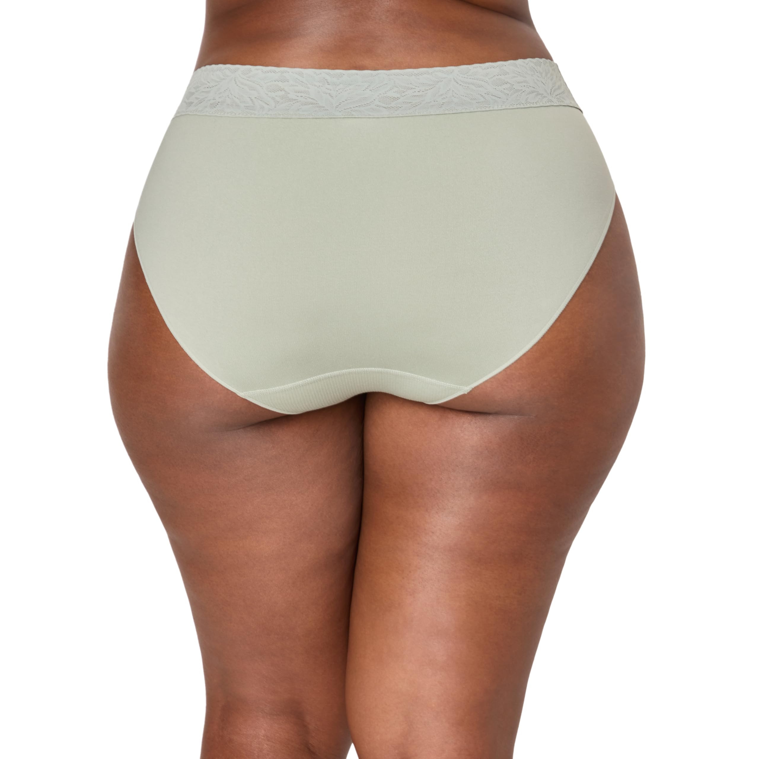 Bali Damen Underwear, Modern Seamless Lace Hi-Cut Panties, Moisture-Wicking for Women Slip (3er Pack)