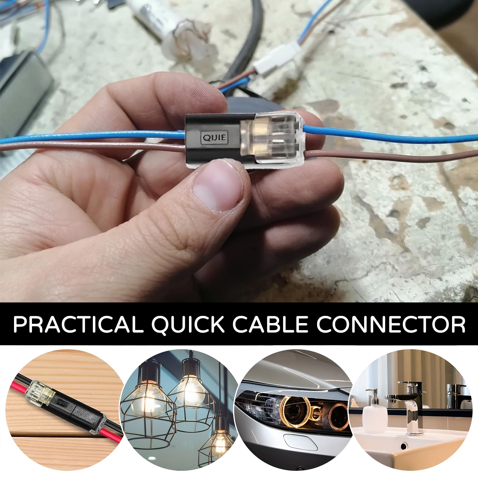 Produktbild von 12x 2-polige Kabelsteckverbinder – 18–22 AWG, Isolierte Crimpverbinder Für Auto, Boot, Motorrad – Wasserdicht & Robust