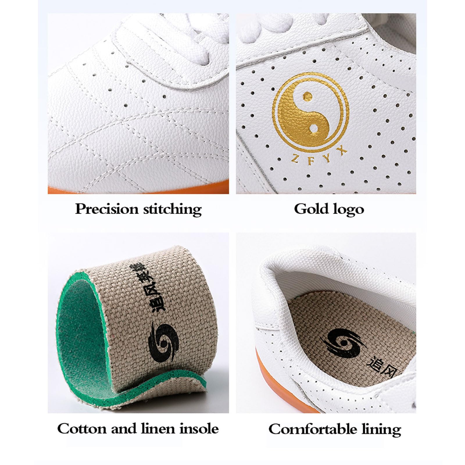 Tai Chi Scarpe,Kung Fu Scarpe,Scarpe Taekwondo,Scarpe Arti Marziali,Uomo Donna,Scarpe da Karate,Unisex,Traspirante,Antiscivolo,Leggere,Morbid,per Meditazione e Qigong,Wing Chun