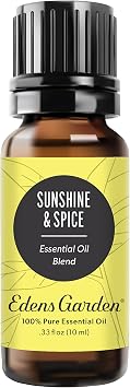 Edens Garden Sunshine Spice Essential Oil Blend- 100% Pure Premium Grade, Undiluted, Natural, Therapeutic, Aromatherapy, The Best for Diffusing, Candle, Laundry, Humidifiers 10 ml .33 fl oz