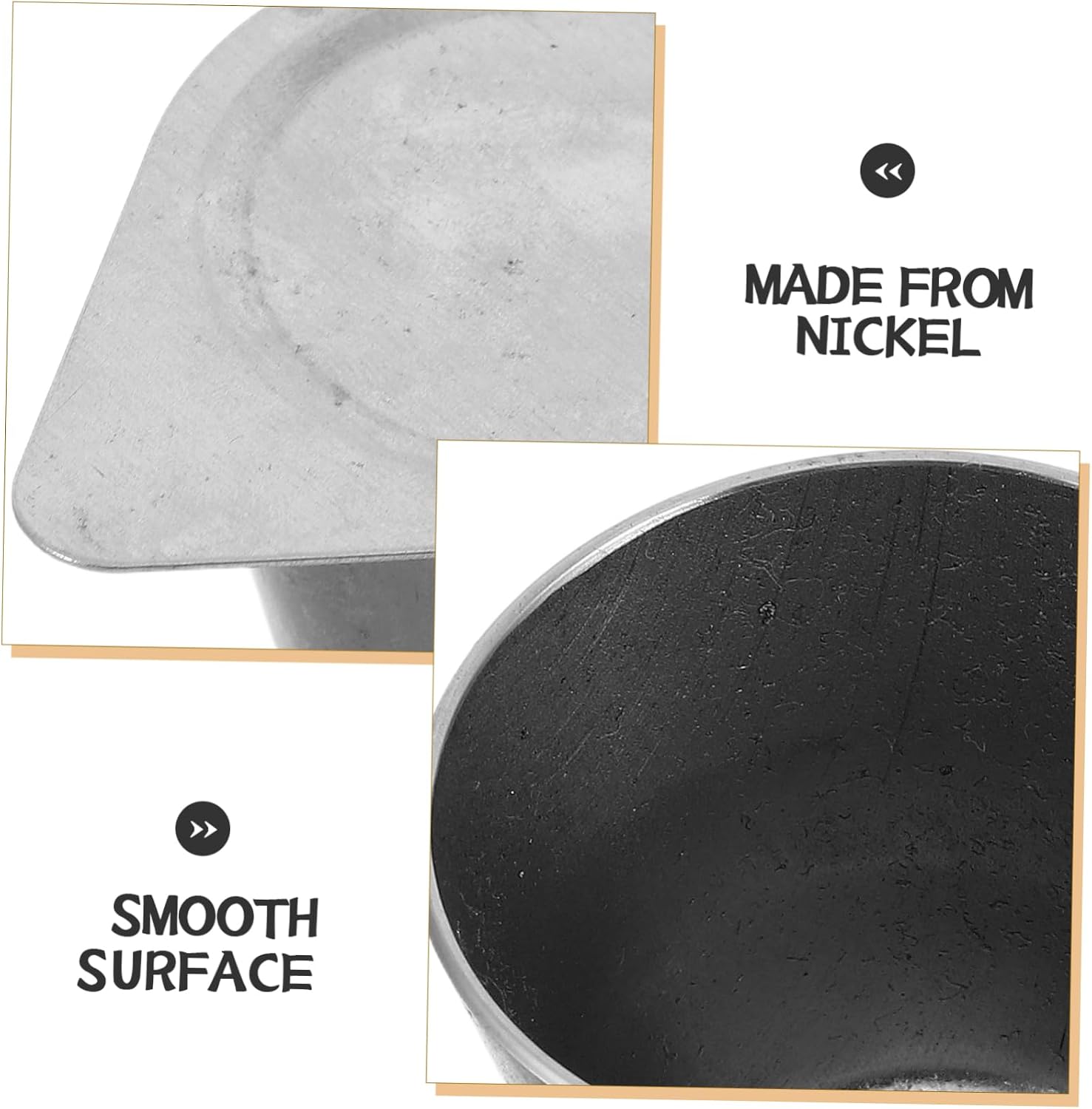 HOODANCOS Nickel Crucible with Lid Metal Melting Cup for Chemical Experiments Lab Use and Thermal Analysis Prevents Evaporation Easy to Clean Durable Design