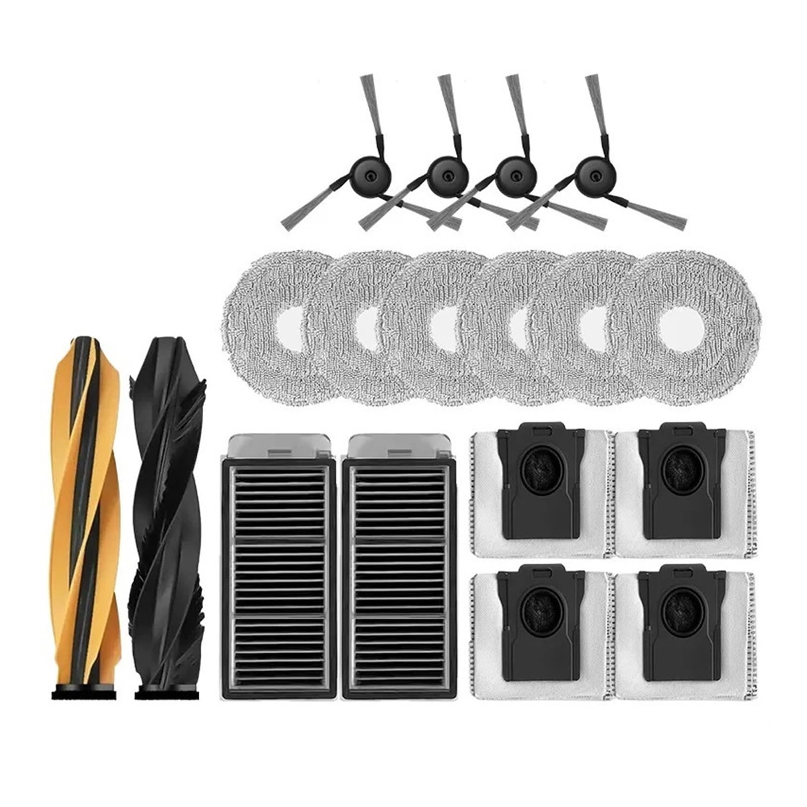 Accesorios para Dreame L40s Ultra con cepillo, filtro HEPA y paños de fregona, 18 uds