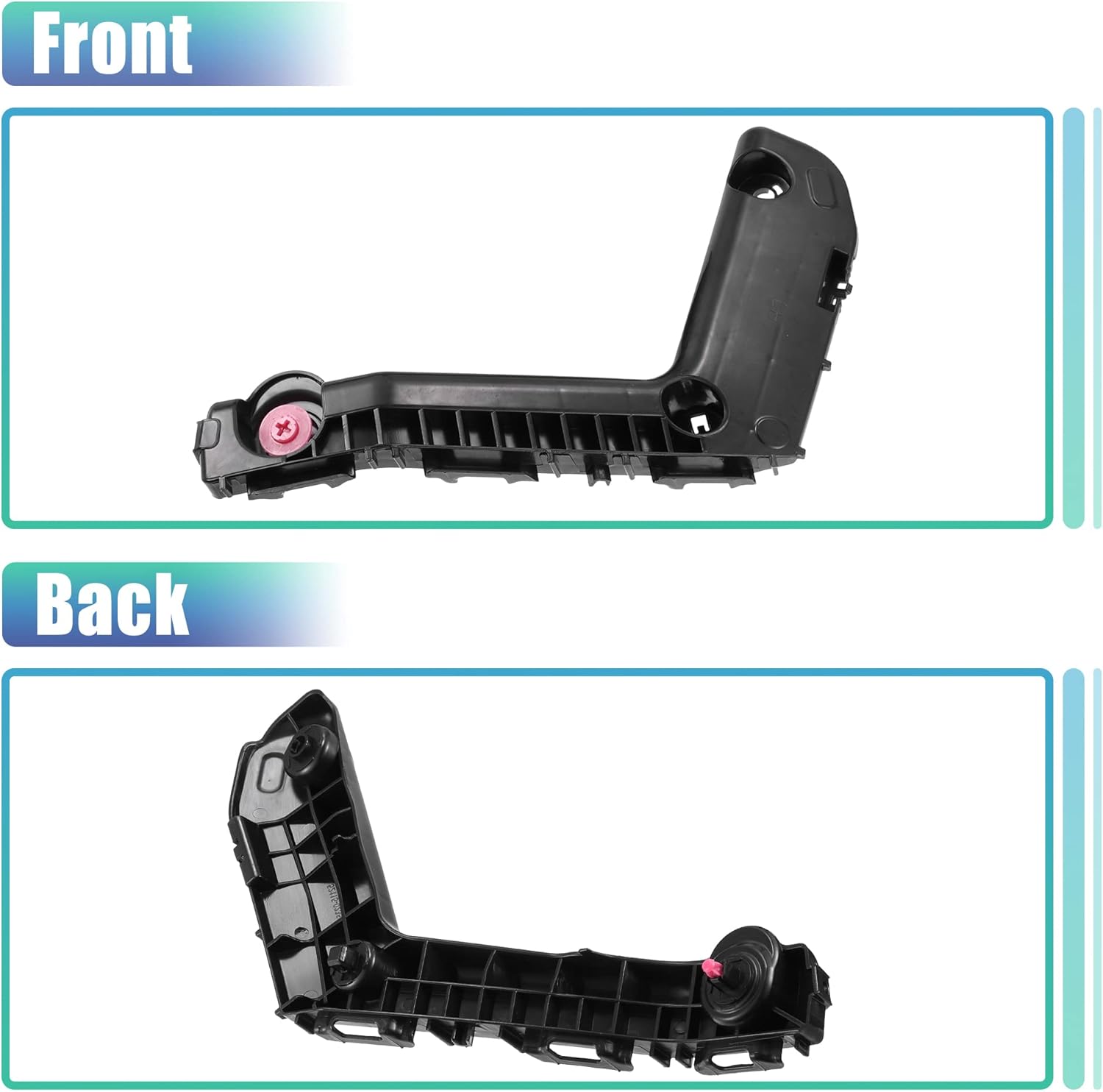 X AUTOHAUX 1 Pair Left and Right Side Front Bumper Mounting Support Bracket 5211502350 5211602330 for Toyota Corolla L LE LE Eco SE XLE XSE 1.8L L4 - Gas 2018