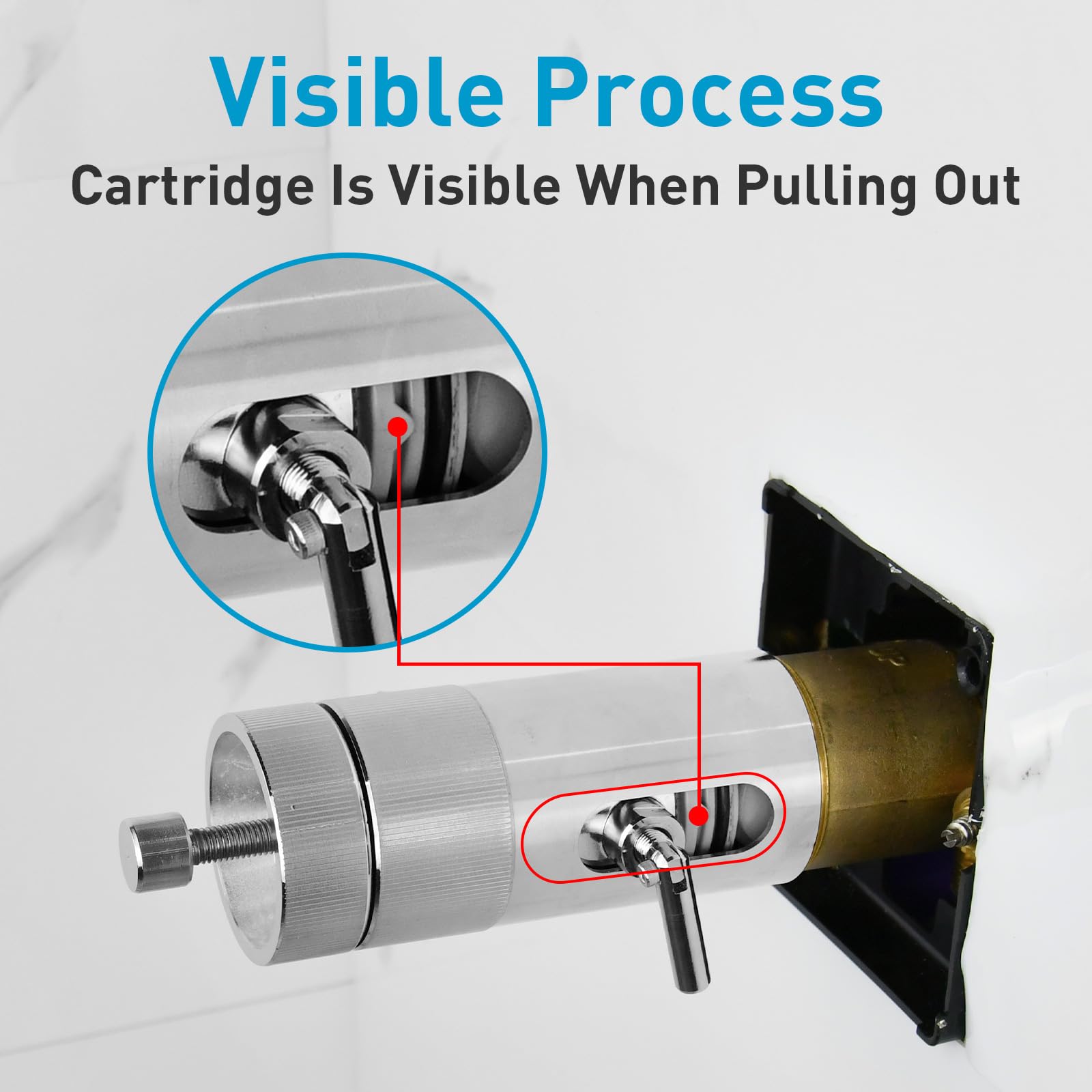 Herramienta profesional de extracción de cartuchos para cartuchos Del-ta 1300/1400 y 13/14 Series Single Hanlde para cartucho Del-ta RP19804 y RP46074 cartucho de grifo de bañera y ducha