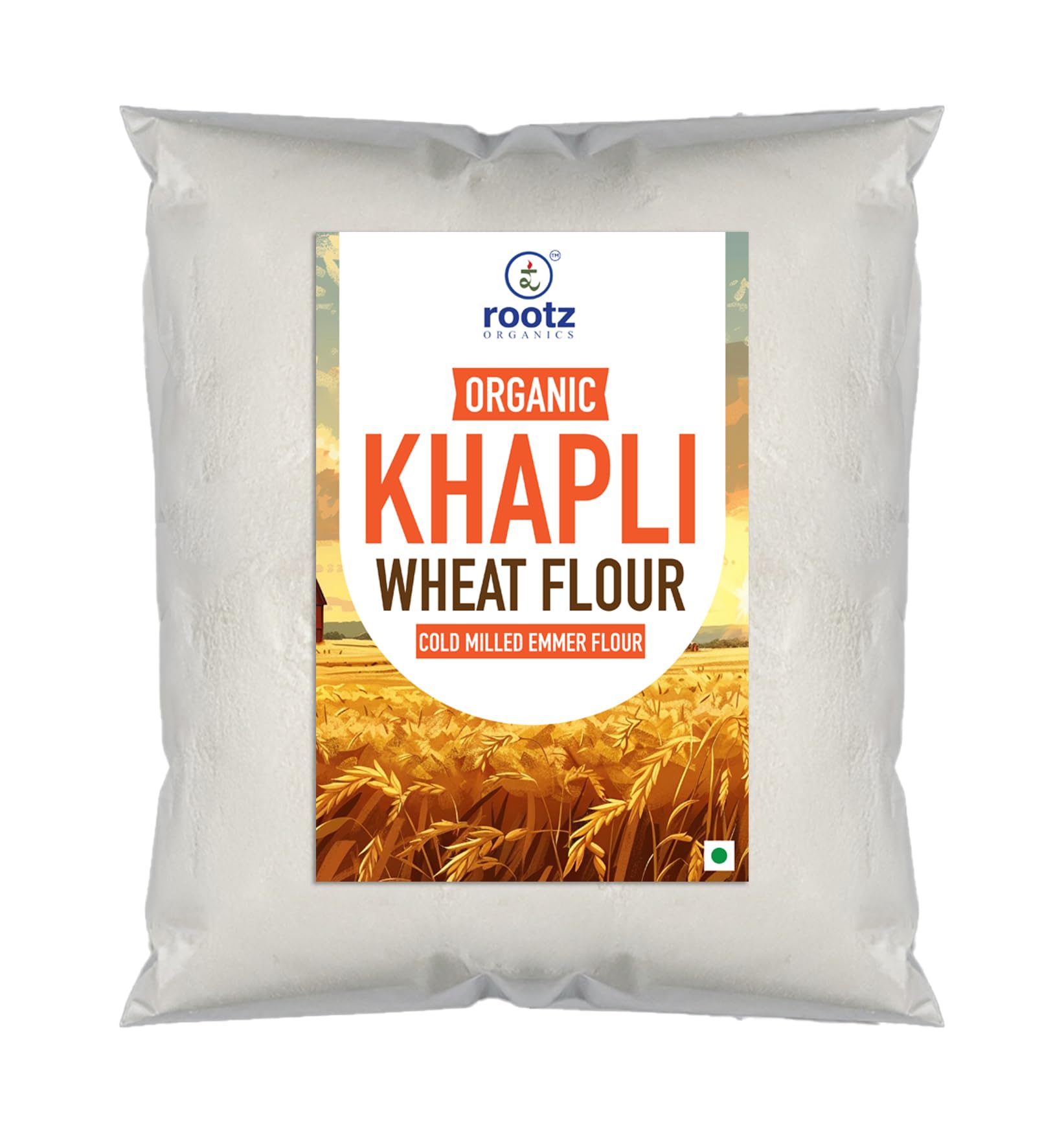 – Khapli Wheat Flour 2Kg - Natural Long Emmer Wheat Flour Organic - Farro, Samba Whole Grain Stone Ground Atta | Diabetic Friendly | High Fiber & Protein | Ideal for Roti, Chapati, Baking
