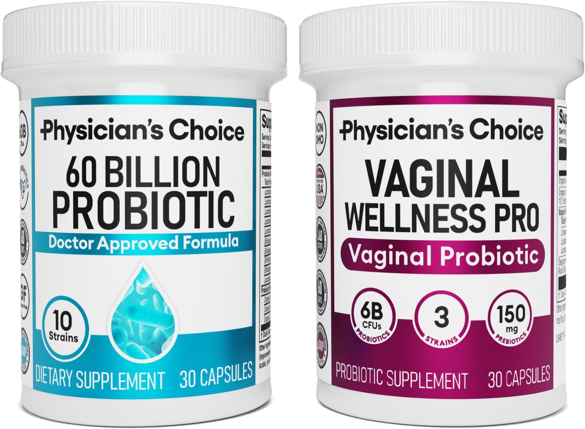 Amazon.com: Physician's CHOICE Vaginal Probiotic + 60 Billion probiotic
