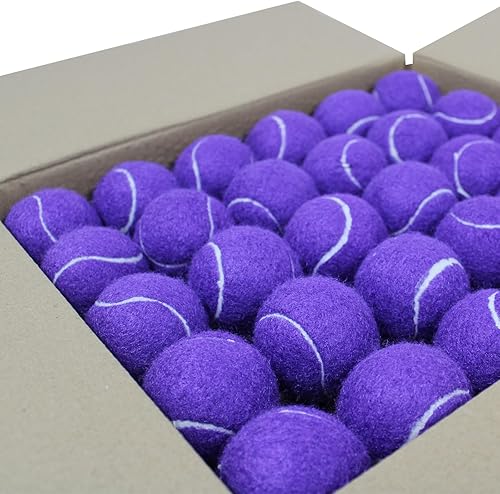 Miniatura 10 de Pelotas de tenis, paquete de 90 pelotas de entrenamiento de tenis, pelotas de práctica, pelotas de juego para perros y mascotas, aptas para pelotas