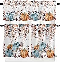 Vista 16 de Cortinas opacas con diseño del alfabeto de animales lindos para niños, cenefa de amarre para ventanas de cocina, decoración de ventana con estampado