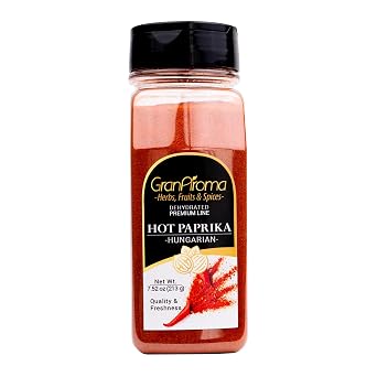 GranAroma, Hot Hungarian Paprika Powder, 7.52 Oz