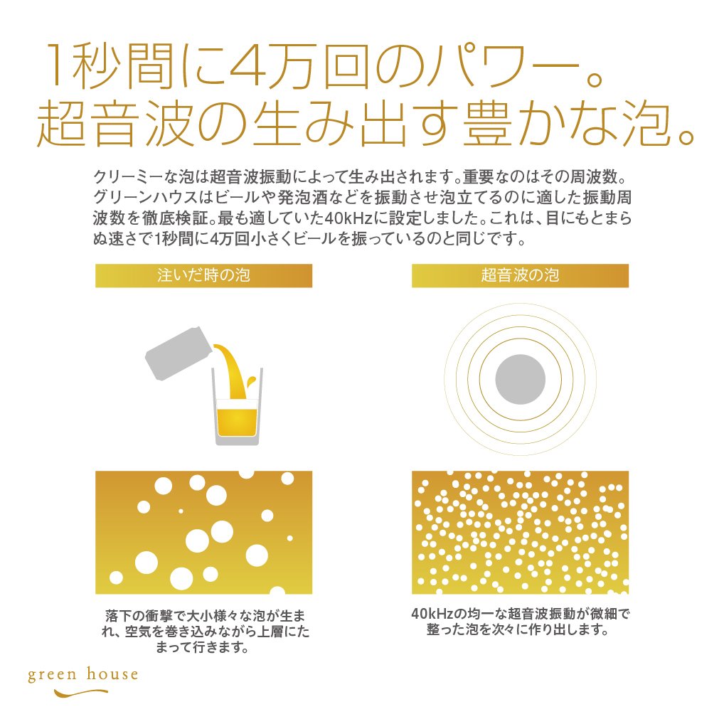 Amazon｜グリーンハウス ビールサーバー シルバー コンパクトモデル 