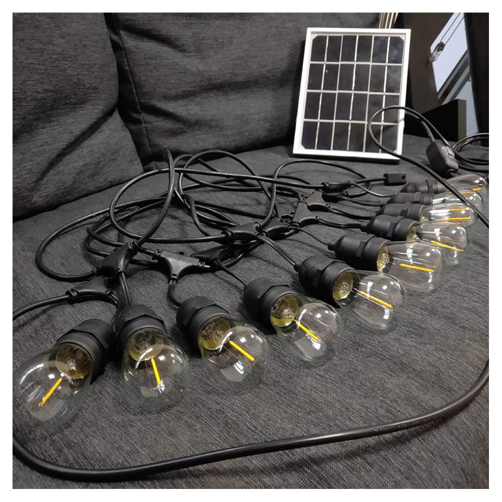Luces navideñas,Luces LED Cadena al Aire Libre a Prueba Agua,Bombillas Vintage Edison S16,luz 7.6M 10,Luces Decorativas Luces Patio