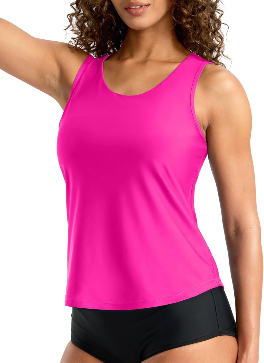 G Gradual Tankini Tops for Women High Neck Swimsuits Swim Top Modest Bathing Suit Swimwear Tank Top only No Bottom