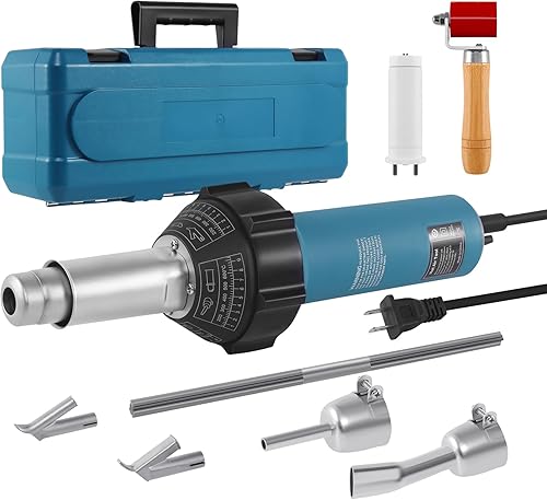Miniatura 10 de Iglobalbuy 1500W Soldador de plástico de aire caliente Kit de techos de soldadura de plástico PVC TPO soldadura de mano pistola de calor de aire