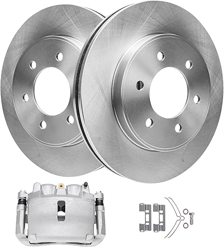 Miniatura 86 de Detroit Axle - Rotores de disco delantero de 10.827 in + pinza de freno lateral del pasajero de repuesto para Toyota RAV4 Prius V Lexus HS250H Scion