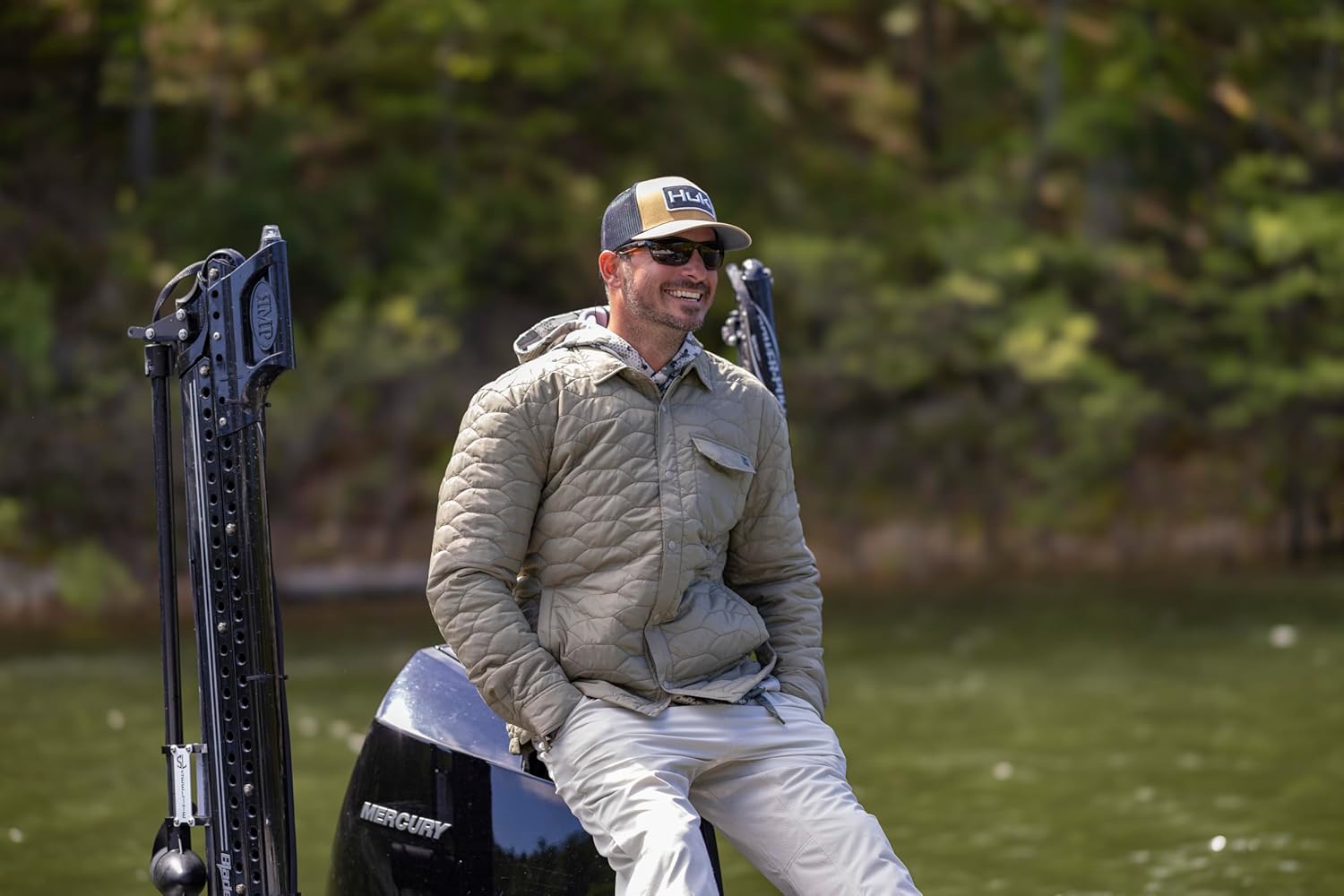 HUK - Men's Scale Shacket, DWR Insulated Performance Fishing Shirt Jacket - Image 6