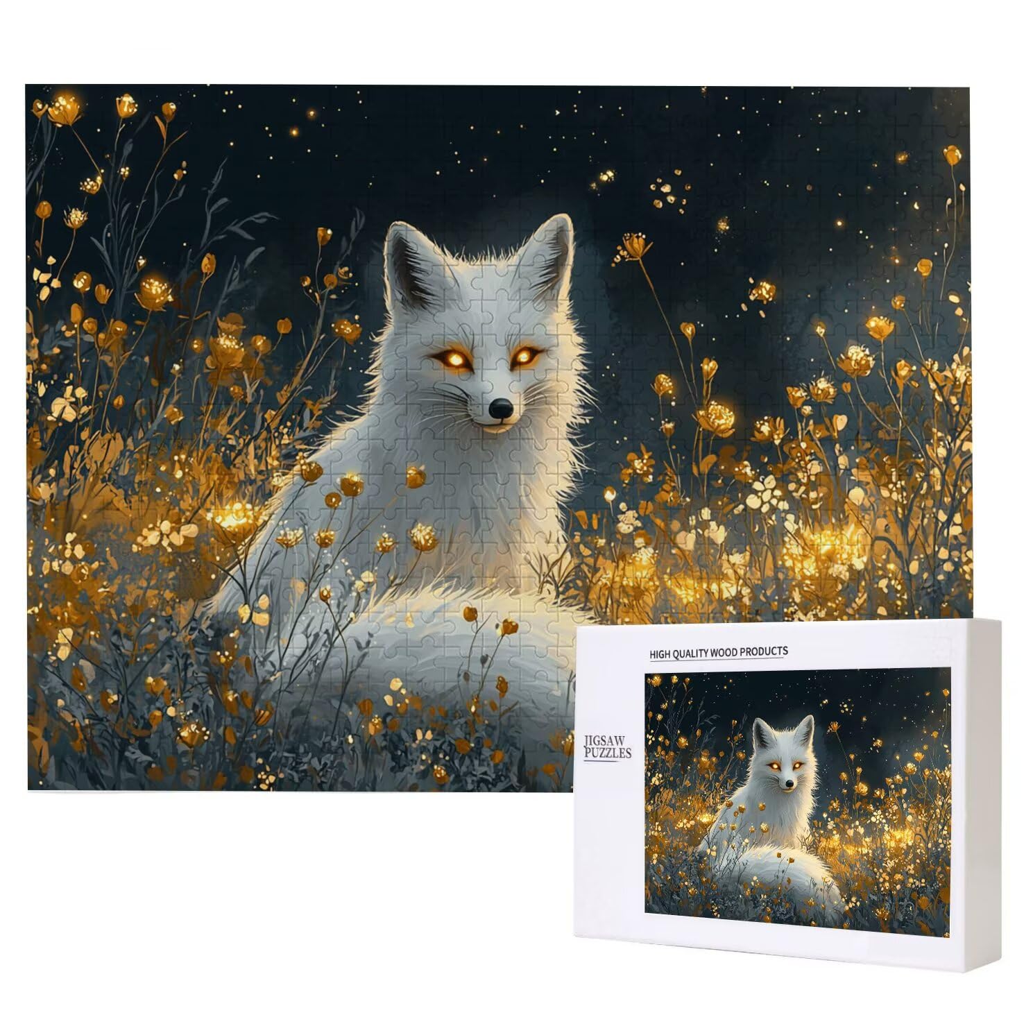 Jigsaw Puzzle, 6000 Pezzi Puzzle Classici, Bianco Puzzle Rilassamento Intelligence, Mpossibile Difficile Puzzles impegnativo per adulti Puzzles per Gioco Familiare, Regalo per Amore Amico Volpe K0F136