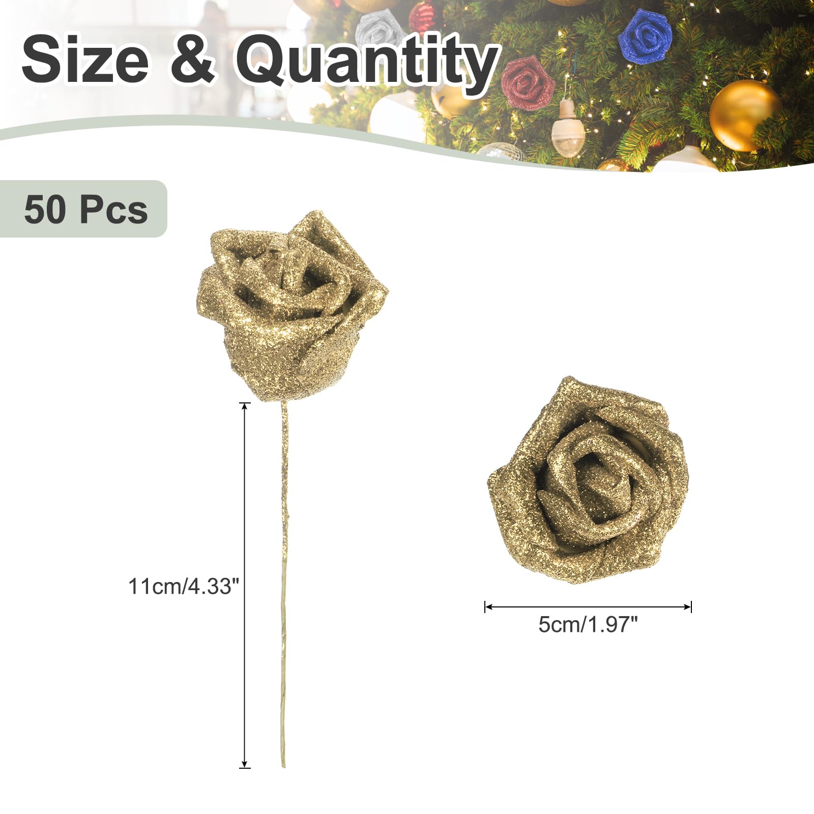 PATIKIL Glitter Roses - Image 2