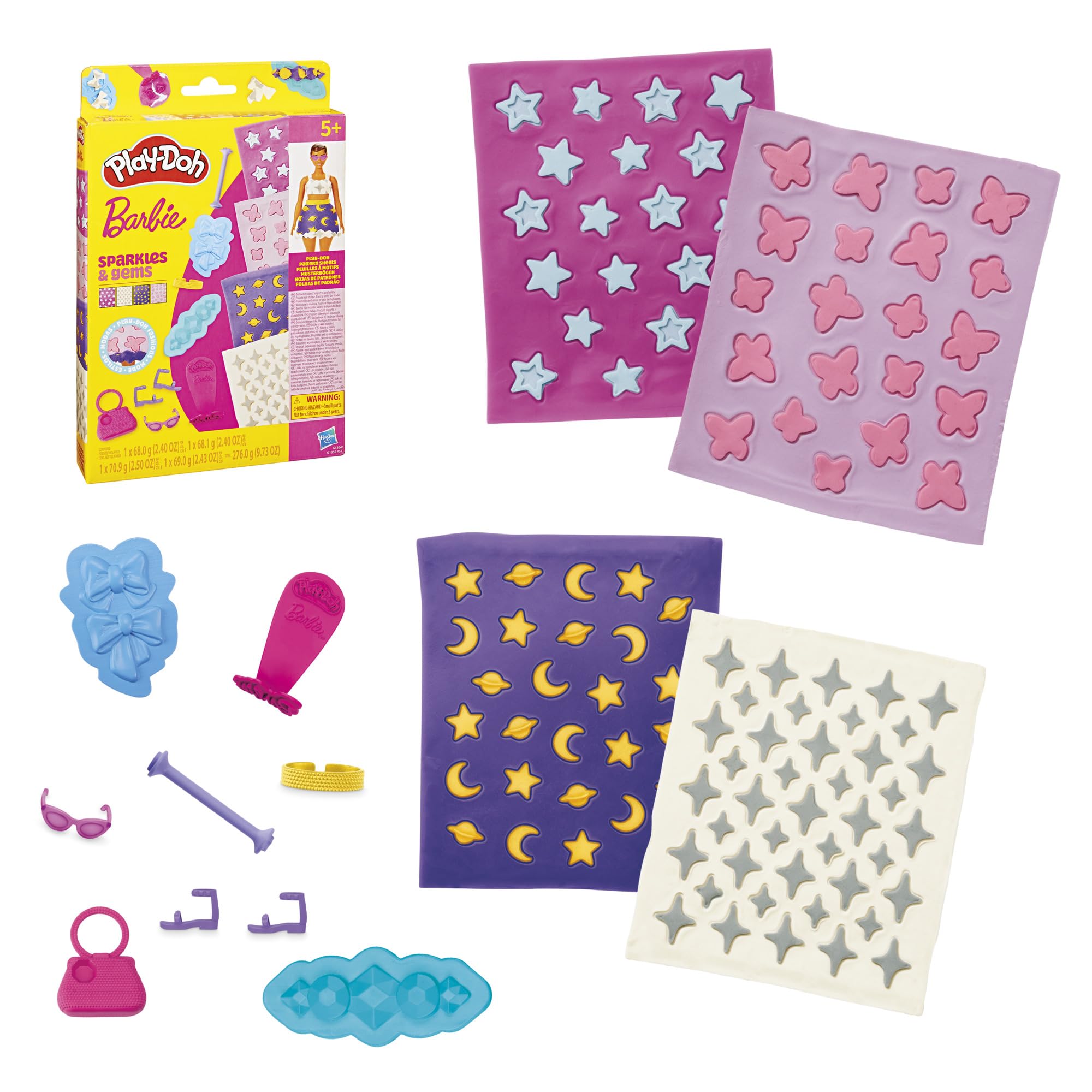 Play-Doh Barbie Glitzer & Edelsteine Accessoire-Pack