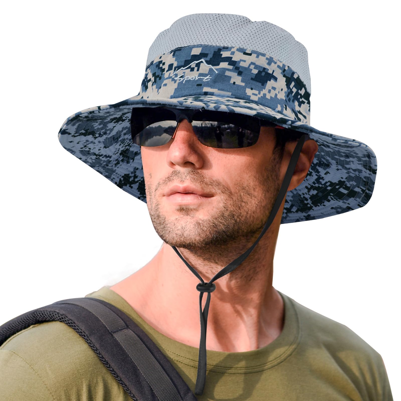 Sun Hats for Men Women Fishing Hat UPF 50+ Breathable Wide Brim Summer UV Protection Hat