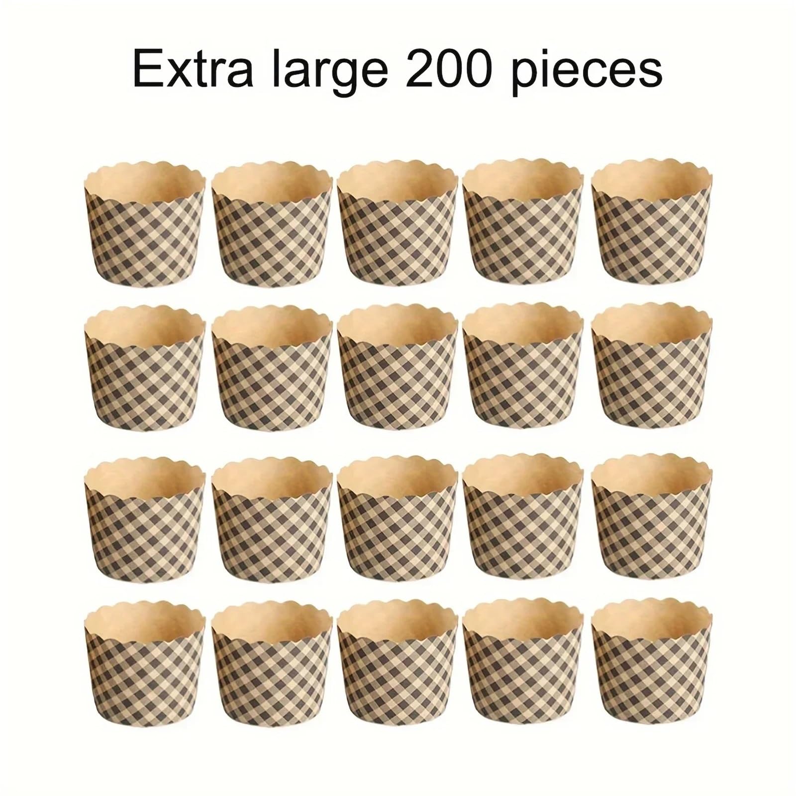 100/200 petits gobelets à muffins en papier moyen, mini doublures de cupcakes, résistants la graisse, emballages cuisson, manchons gâteaux(L200Pcs)