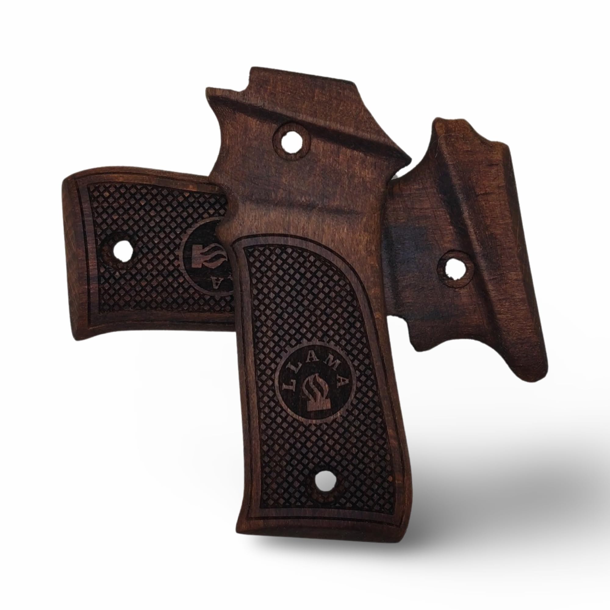 Victorious Llama 7.65 Impugnatura a pistola realizzata a mano in legno di noce Ars.03