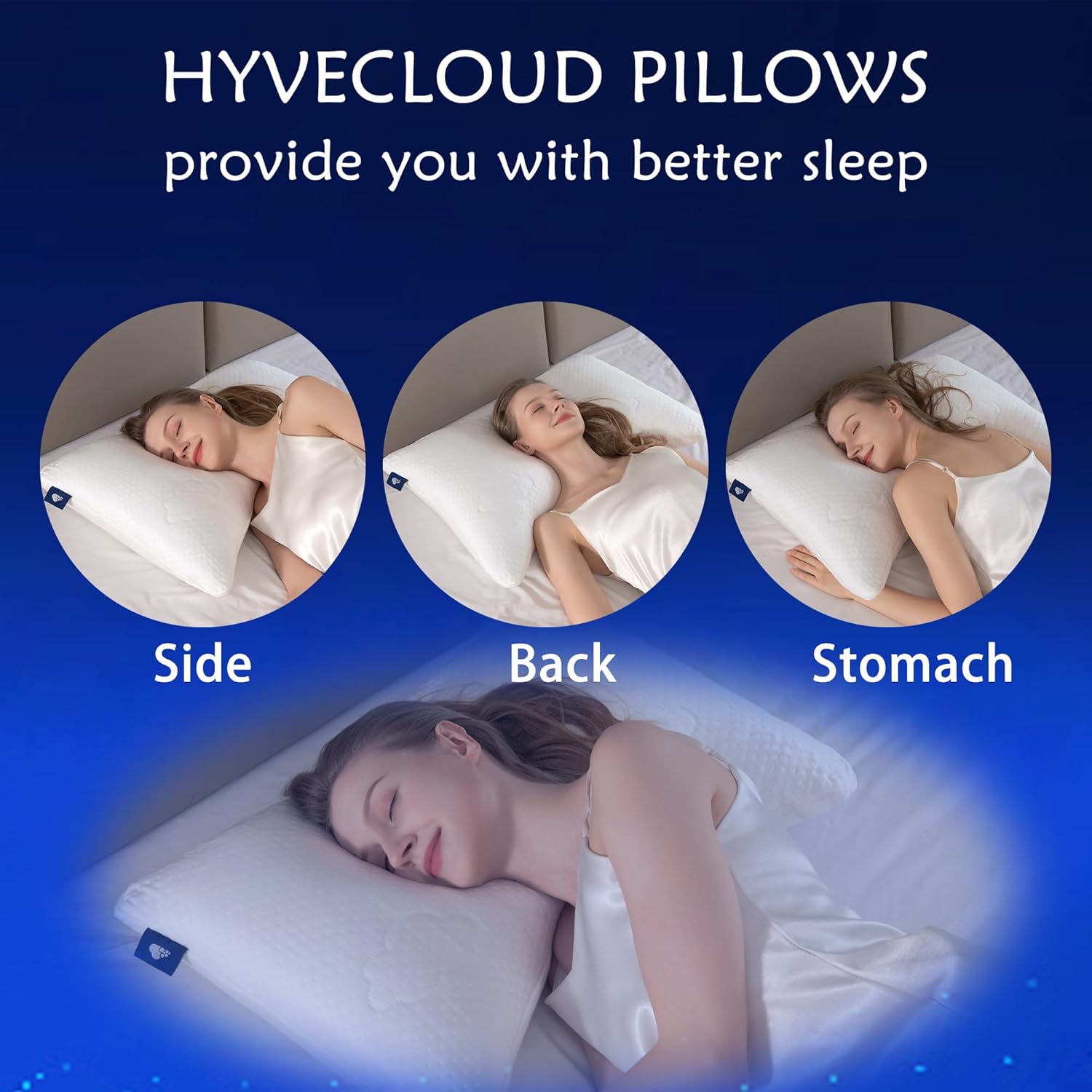 Shredded Memory Foam Pillows for Deep Sleep Bed Pillow for Neck Support with Removable & Washable Cover,Bend(Pack of 1)