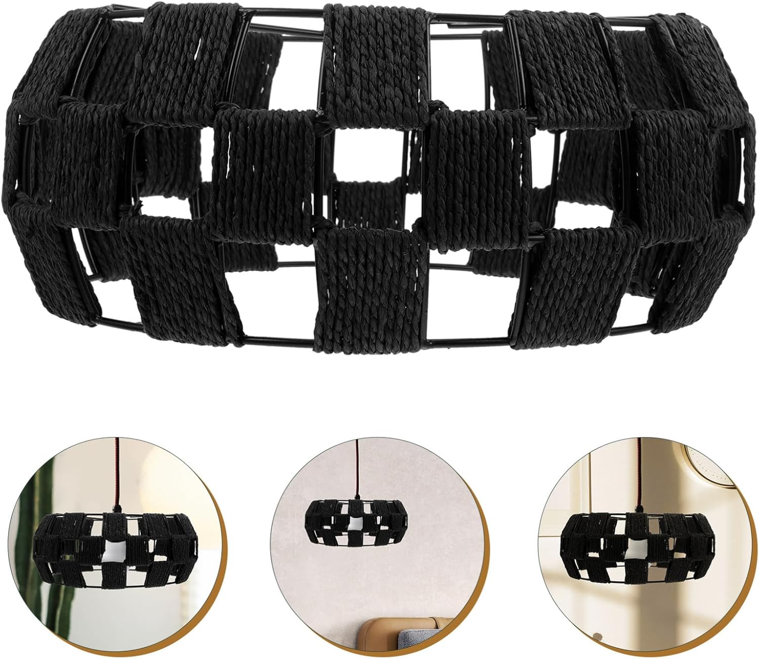 Retro Creative Lampshade Rustic Style Ceiling Light Cover for Living Room Decor