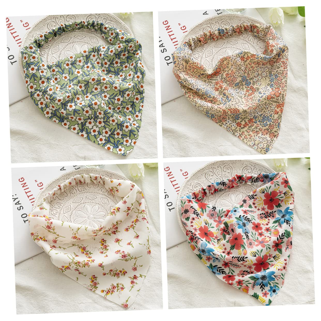 FOMIYES Pezzi Turbante In Tessuto Miss Fascia Elastica