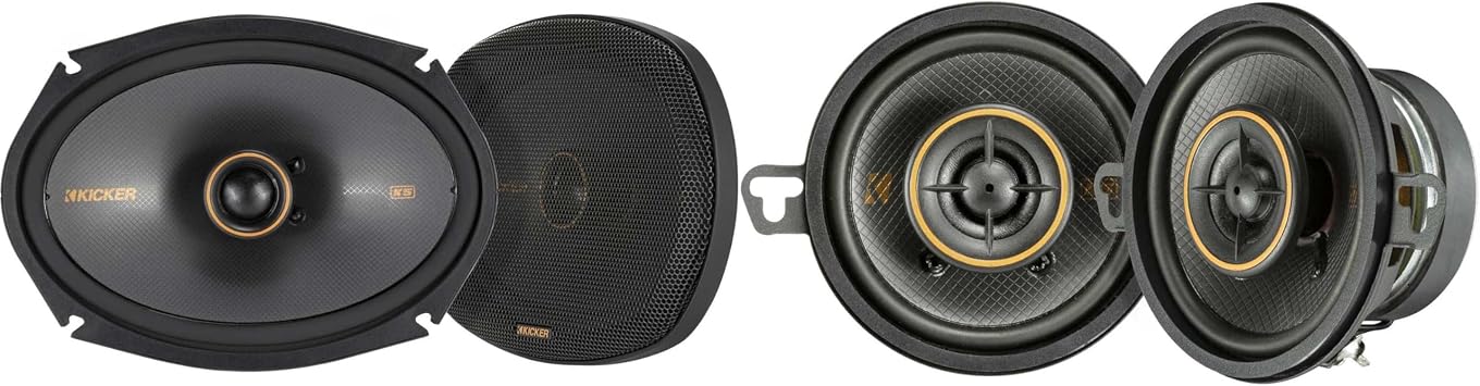 KICKER 51KSC6904 KS 6x9 + 51KSC3504 3.5 in Speaker Bundle