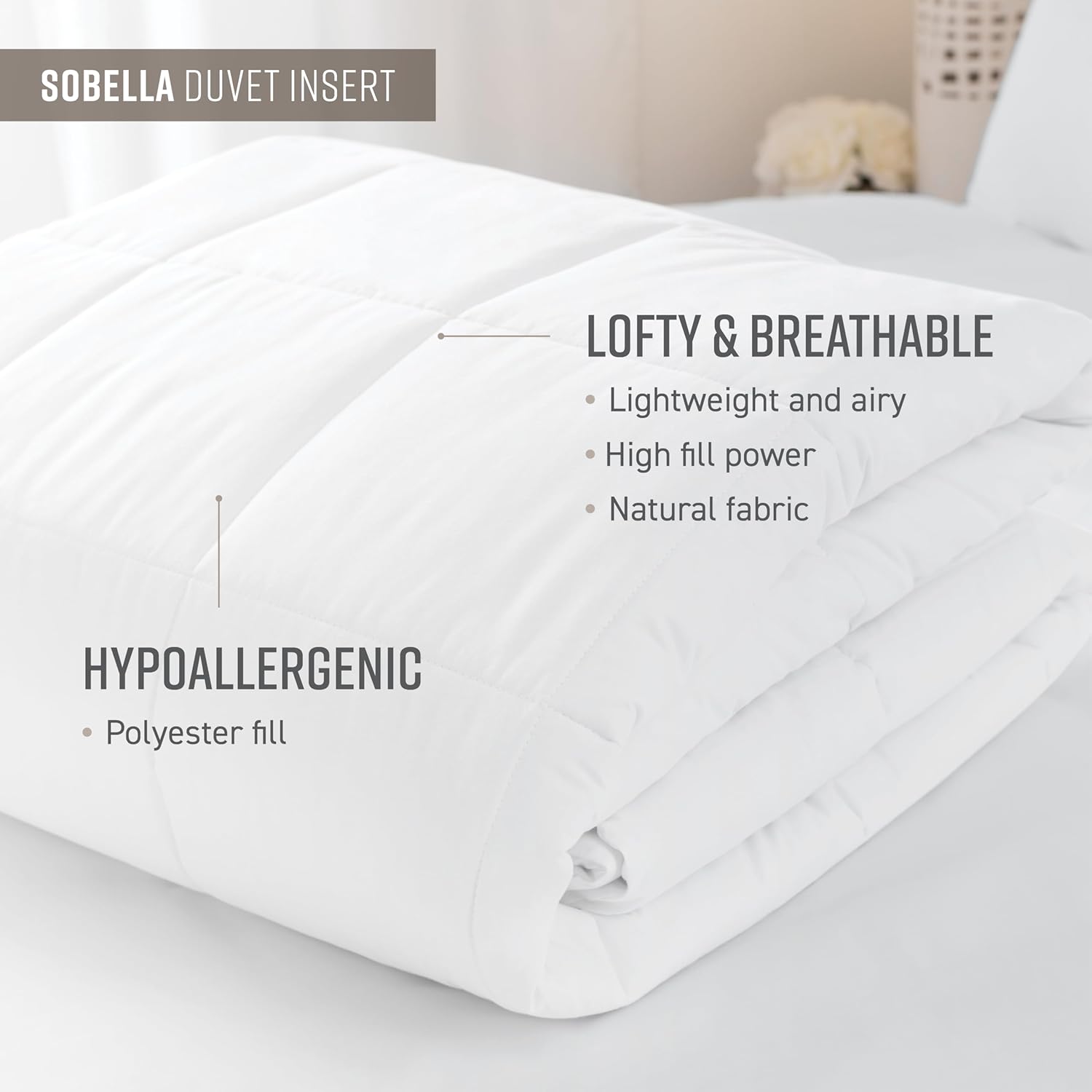 Sobel Westex: Down Alternative Duvet Insert | Hotel & Resort Quality, 210 Thread Count | Medium Warmth, Superior Loft for All Season Comfort (Cal King Size)