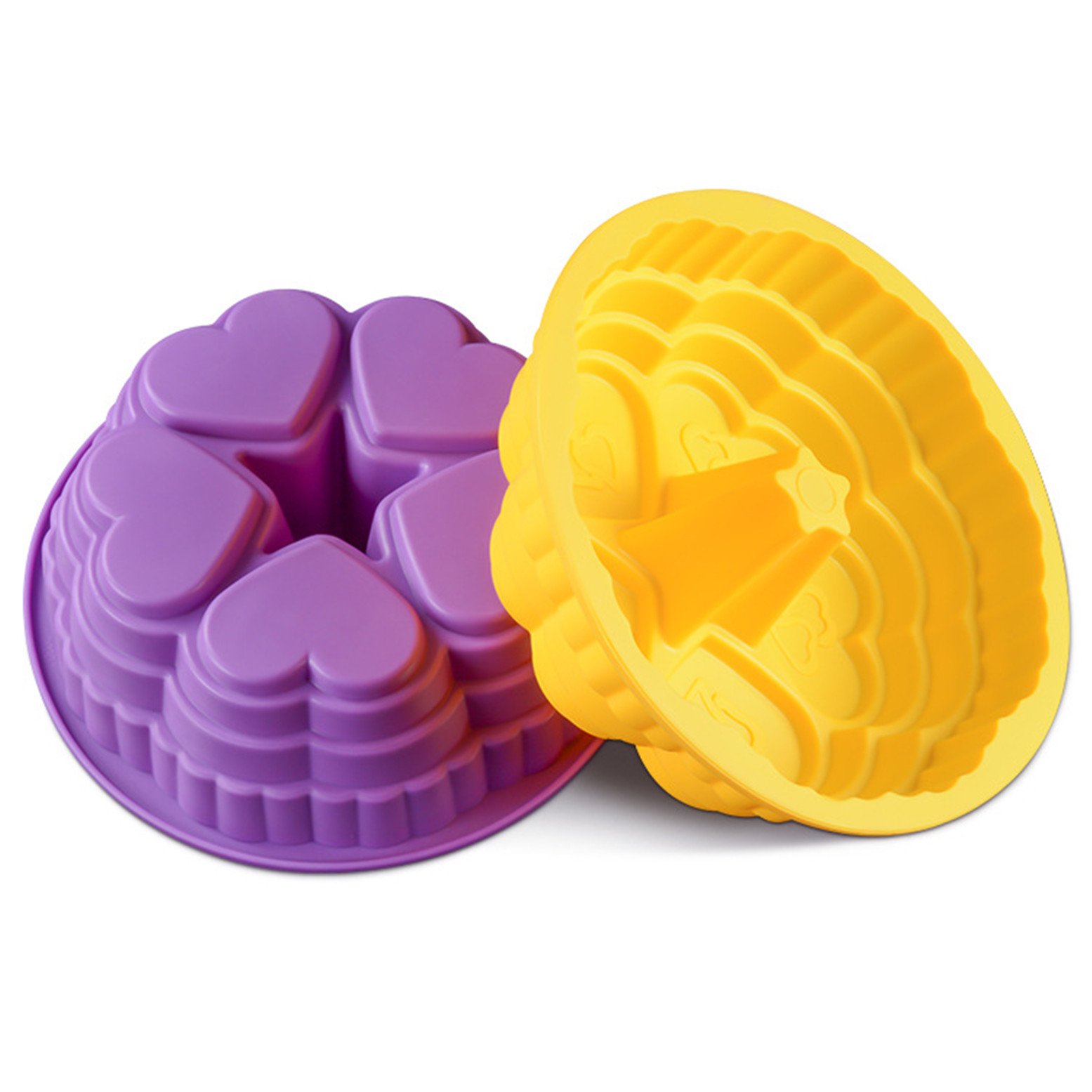 Fantasyday Premium silicone cottura stampi per il proprio speciale dessert, sapone, pane, pane, muffin, brownie, Cornbread, cheesecake, panna cotta, pudding, Jello shot and more #5