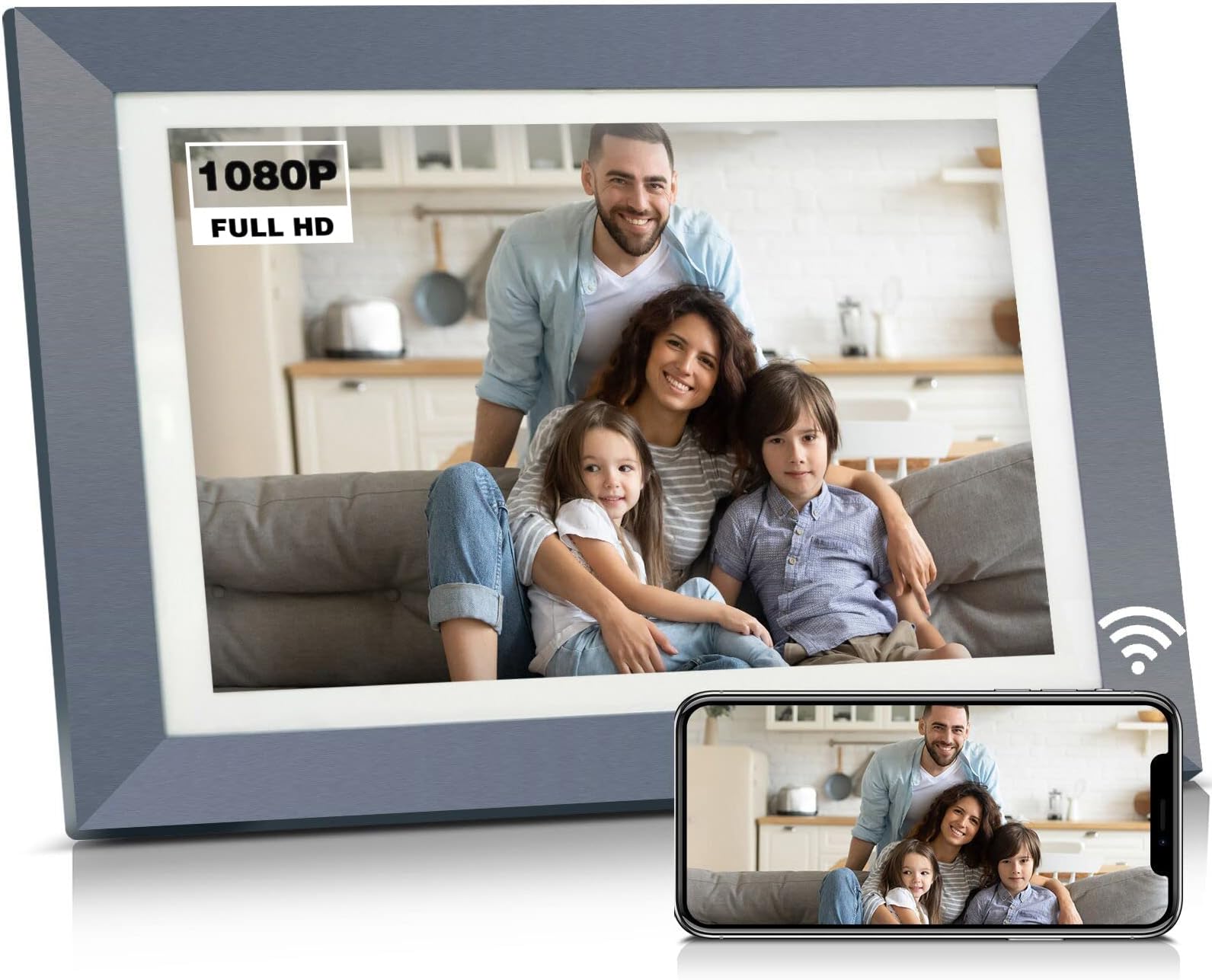 BSIMB 32GB 11 Inch Smart Digital Picture Frame, Wi-Fi Could Photo Frame with 1080P IPS Touch Screen, Instantly Share Photos&Videos via Email/App, Motion Sensor, Gift for Grandparents