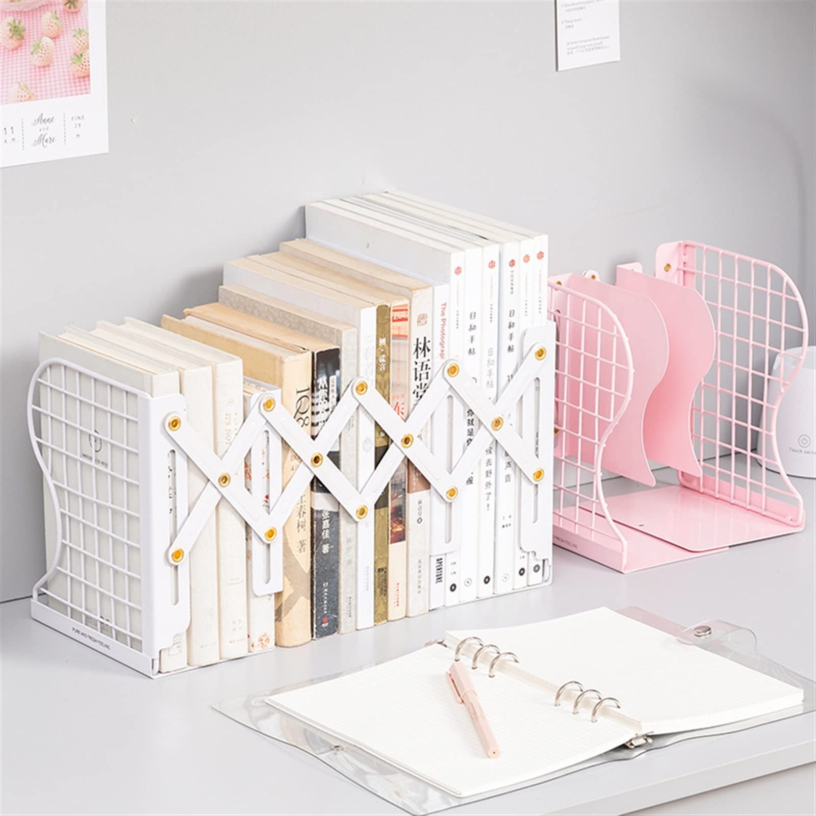 Soporte Libros Estantes De Libros Para Oficina, 4 Sujetalibros De Escritori | Cuotas Sujeta Libros Estantería Oficina