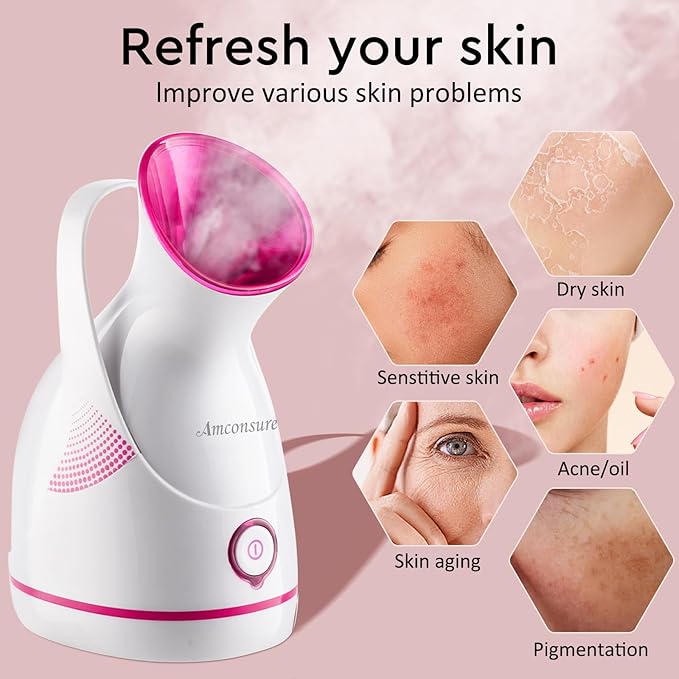 Vaporizador Facial Amconsure Nano Iónico con Kit de 5 Piezas miniatura 4