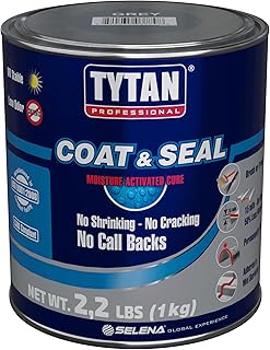 Coat & Seal Waterproof Sealant, Easy-to-Apply Paste, No Primer Required, Apply to Wet Surfaces, UV Resistant, No Cracking, Ideal for Gutters, Chimneys, Skylights, RVs, Roofs (1 qt)