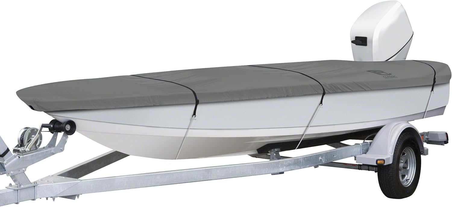 Classic Accessories Lunex RS-1 Boat Cover, Fits Boats 14' - 16' L x 90" W, Trailerable Boat Cover with All-Weather Ripstop Fabric, Model B