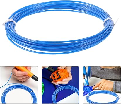 KICHOUSE Abs Filament for 3D Printing Pen Refill, Low Shrinkage Rate and Vacuum Sealed Blue Material, for Drawing 3D Objects with Smooth and Reliable Printing Random Color