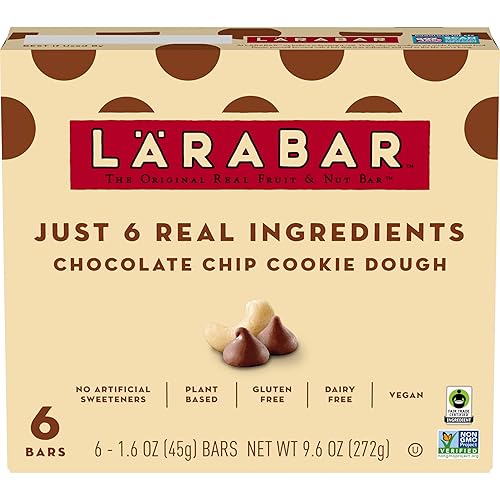 Miniatura 21 de Larabar - Masa de galletas con chispas de chocolate, barras de frutas y nueces sin gluten, 12