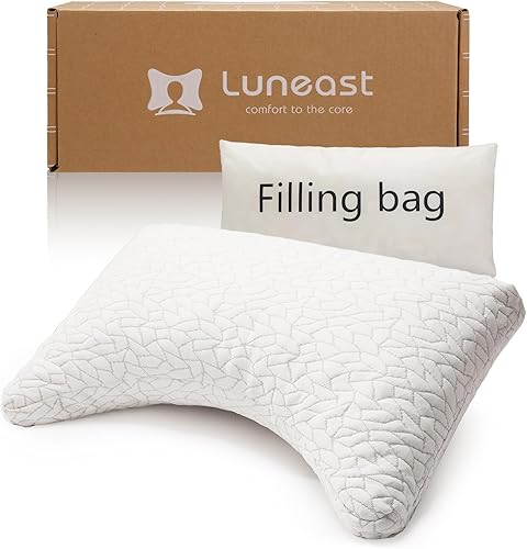 Almohadas de espuma viscoelástica para dormir, almohada refrescante de polvo de estrellas con soporte para el cuello, almohada de cama transpirable