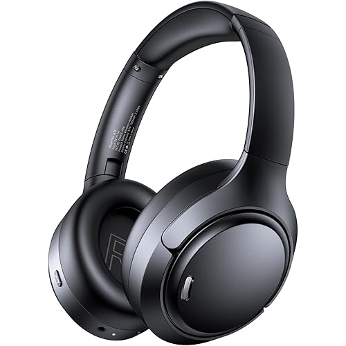 TAGRY Hybrid Active Noise Cancelling Headphones 120Hrs Playtime ENC Clear Call Bluetooth Headphone Over Ear Wireless Headphones Hi-Res Audio ANC Headset with Low Latency Mode for Game Travel Home PC
