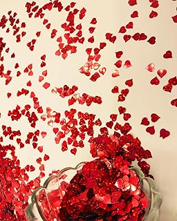Heart Confetti Bulk - Glitter Hearts Shaped Sprinkles for Weddings, Vale...