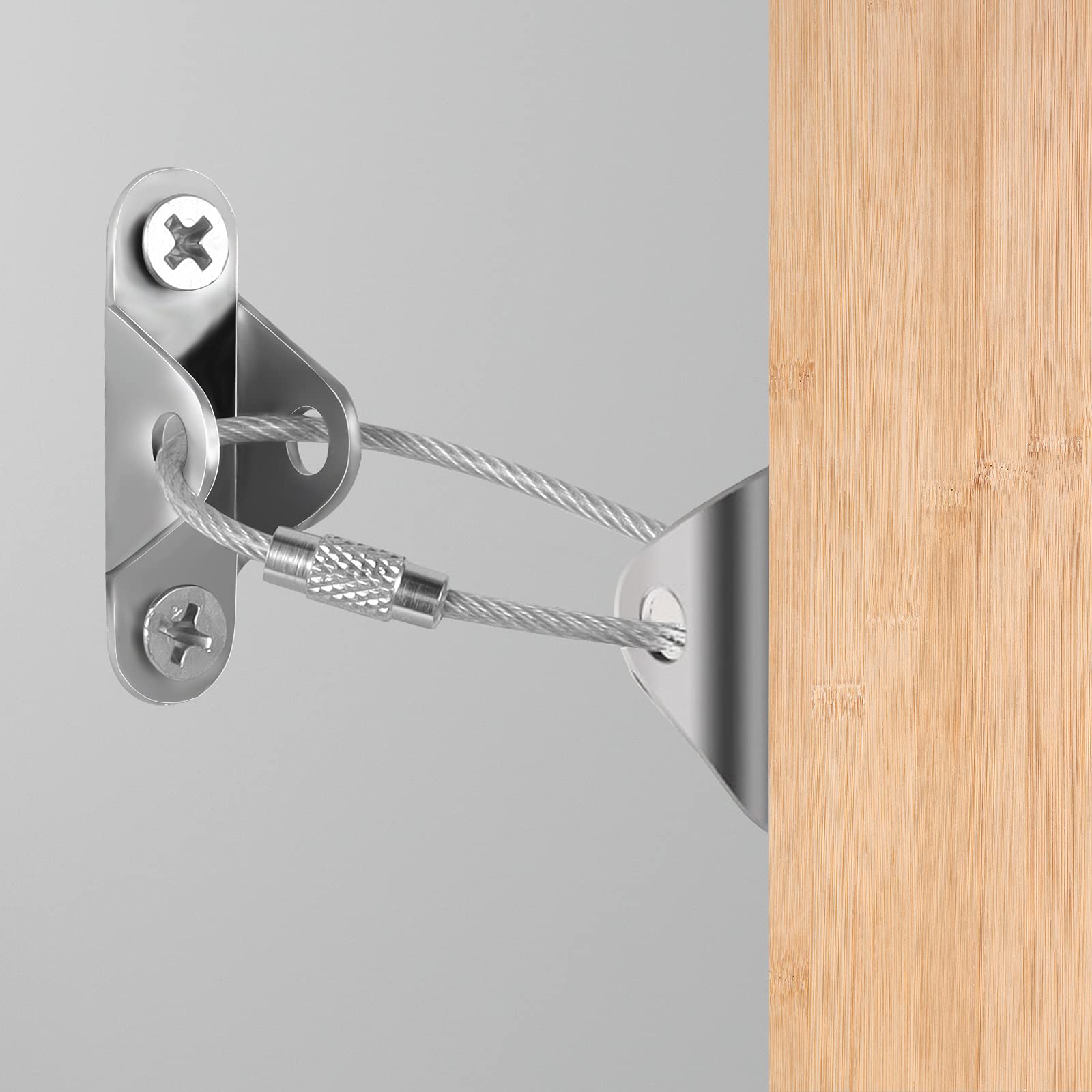 Furniture Wall Anchors,Anti Tip Furniture Straps for Baby Proofing,400lbs Tension Furniture Fixtures to Prevent Furniture from Falling, Used to Protect The Safety of Children and Pets (1pcs)