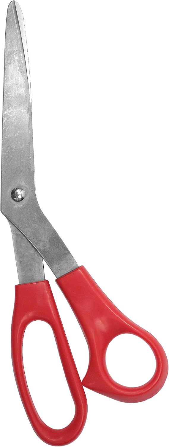 Westcott All-Purpose Value Scissors, 8" Bent, Red